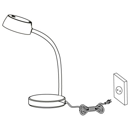 Eglo - Lampada da tavolo LED LED/4,5W/230V