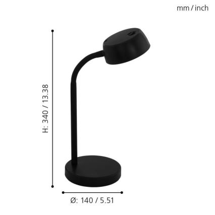 Eglo - Lampada da tavolo LED LED/4,5W/230V