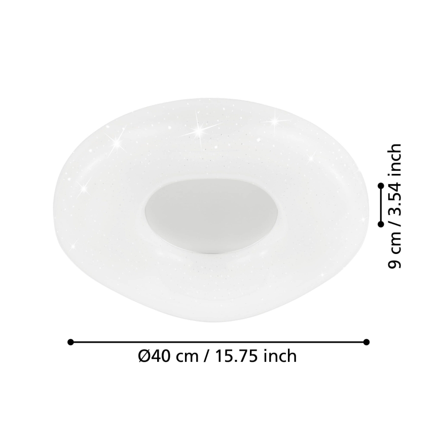 Eglo - Plafonnier à intensité variable LED/18W/230V + télécommande