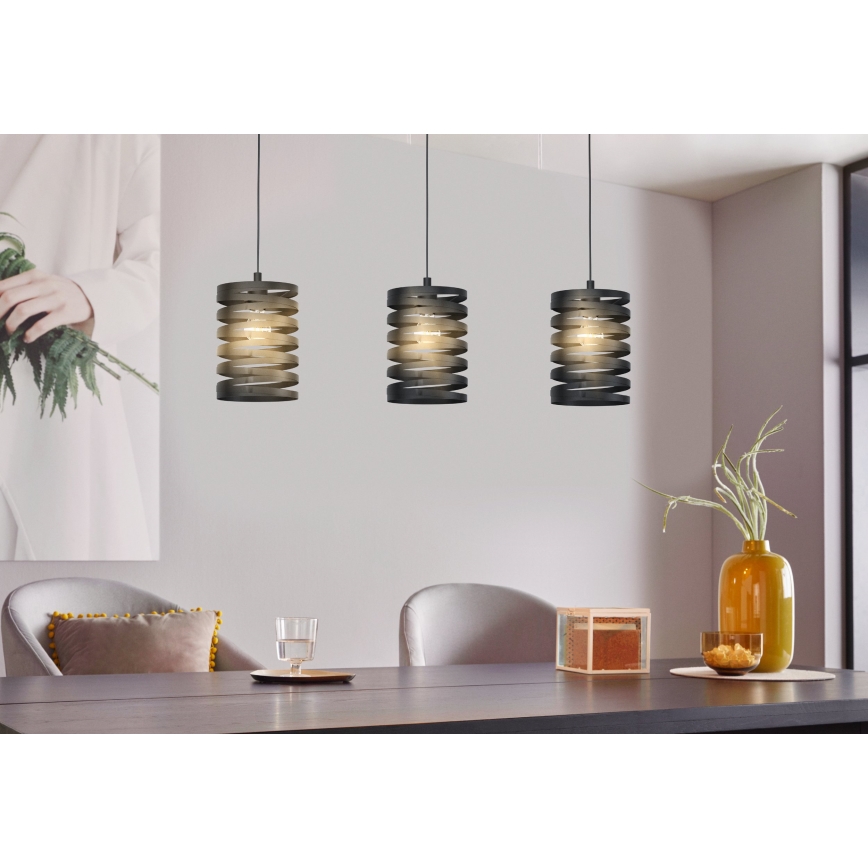 Eglo - Suspension avec fil 3xE27/40W/230V