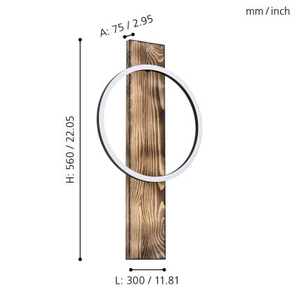 Eglo - Applique LED LED/12W/230V