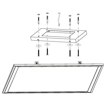 Eglo - Plafoniera LED RGB dimmerabile SALOBRENA-C LED/30,5W/230V + telecomando