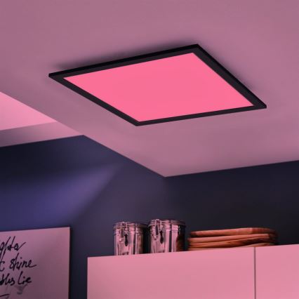 Eglo - Plafonnier à intensité variable RGB SALOBRENA-C LED/30,5W/230V + télécommande