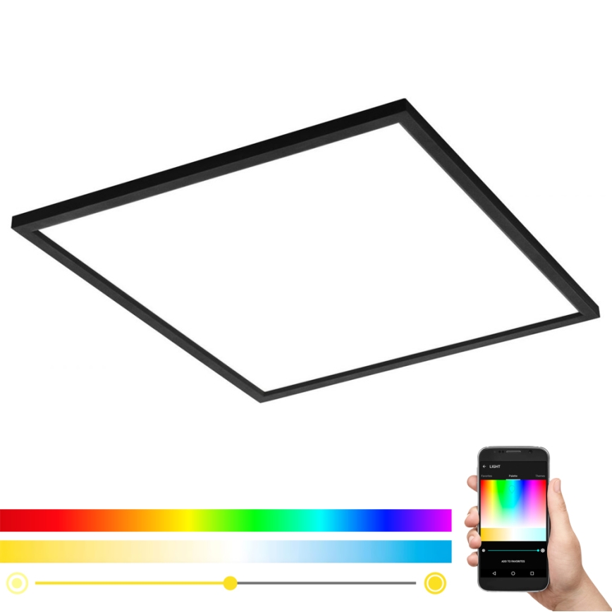 Eglo - Plafonnier à intensité variable RGB SALOBRENA-C LED/30,5W/230V + télécommande