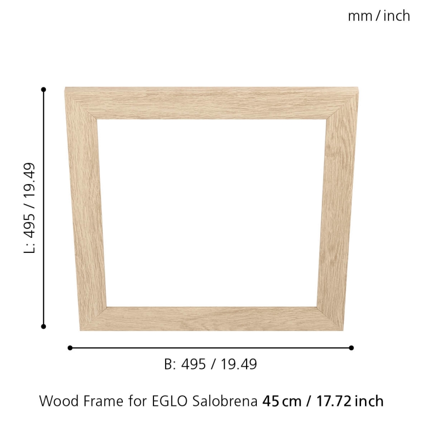 Eglo 99422 - Cornice per plafoniera SALOBRENA 450x450 mm