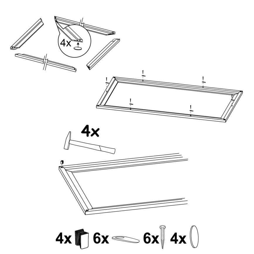 Eglo - Cornice per lampada  SALOBRENA 300x1200 mm