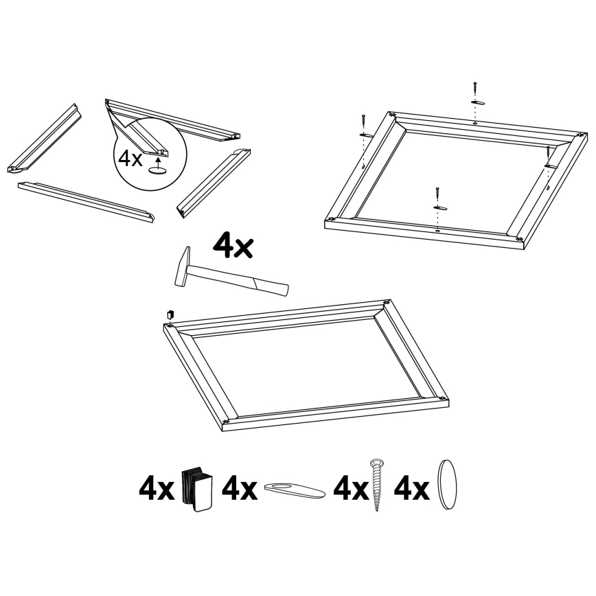 Eglo - Cadre pour luminaire SALOBRENA 450x450 mm