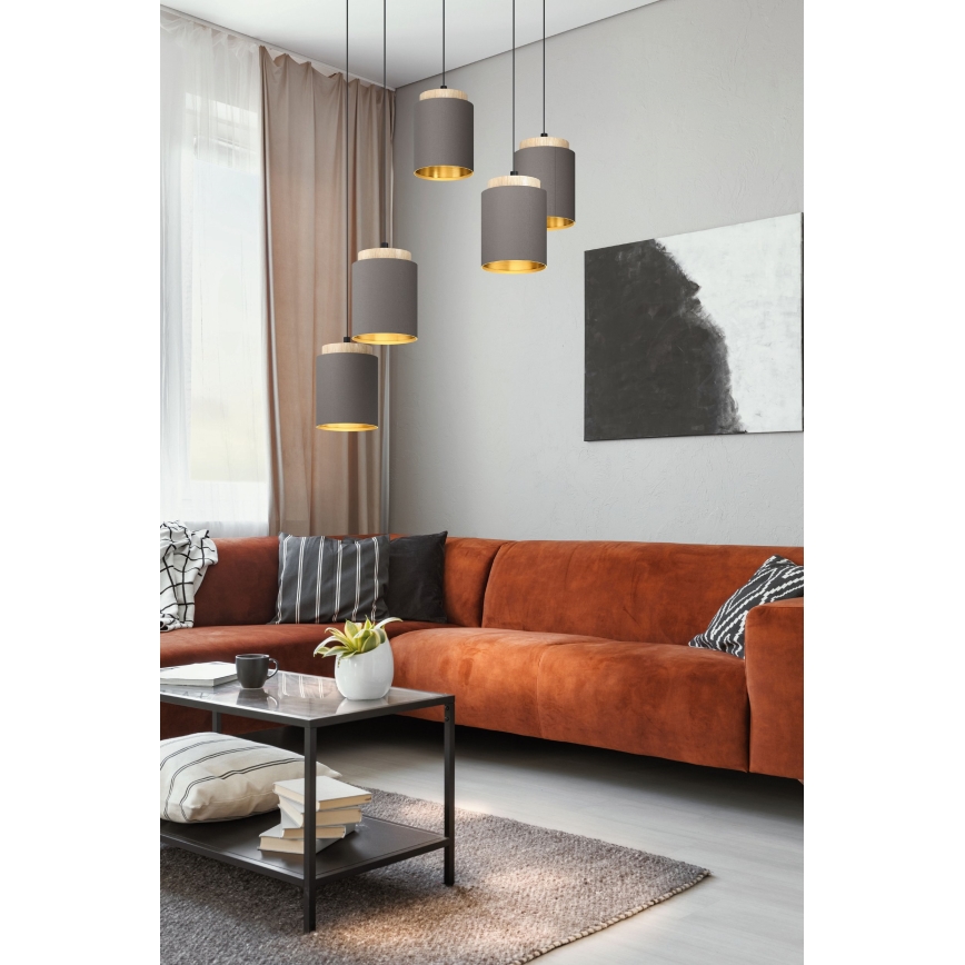Eglo 99447 - Lampadario su cavo ALBARIZA 5xE27/40W/230V a ragno