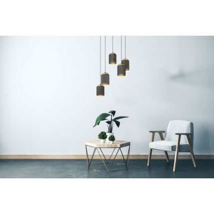 Eglo 99447 - Pendelleuchte mit Kabel ALBARIZA 5xE27/40W/230V im Spinnen-Design