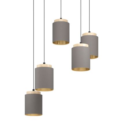 Eglo 99447 - Pendelleuchte mit Kabel ALBARIZA 5xE27/40W/230V im Spinnen-Design