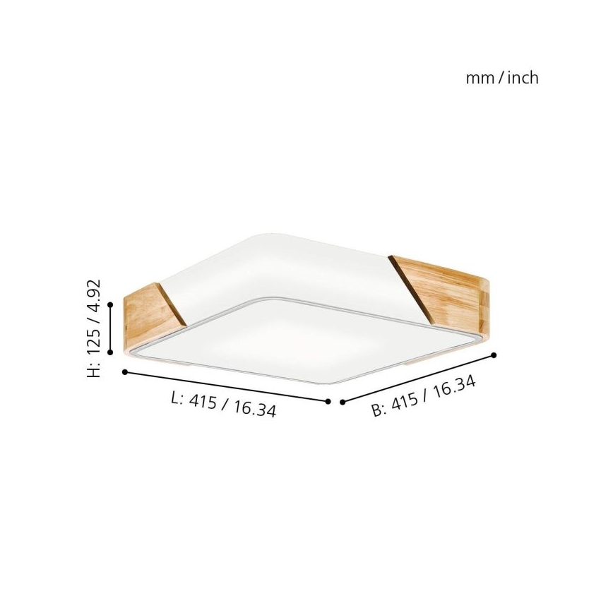 Eglo 99459 - Plafonnier GRIMALDINO 2xE27/28W/230V