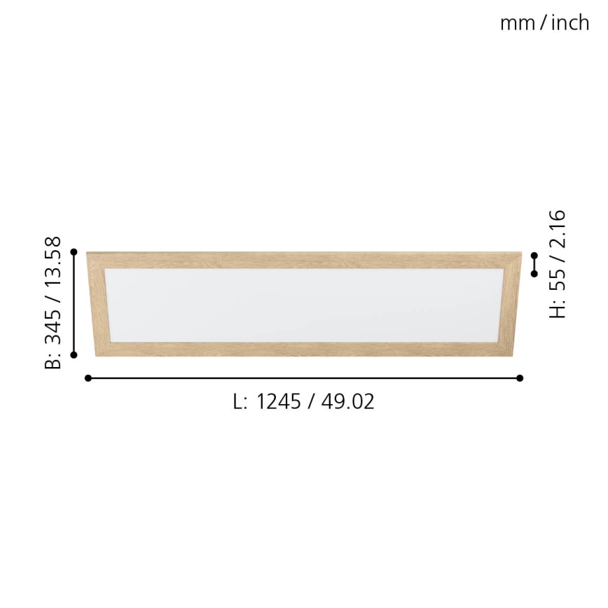 Eglo - Plafoniera LED LED/32W/230V 345x1245 mm
