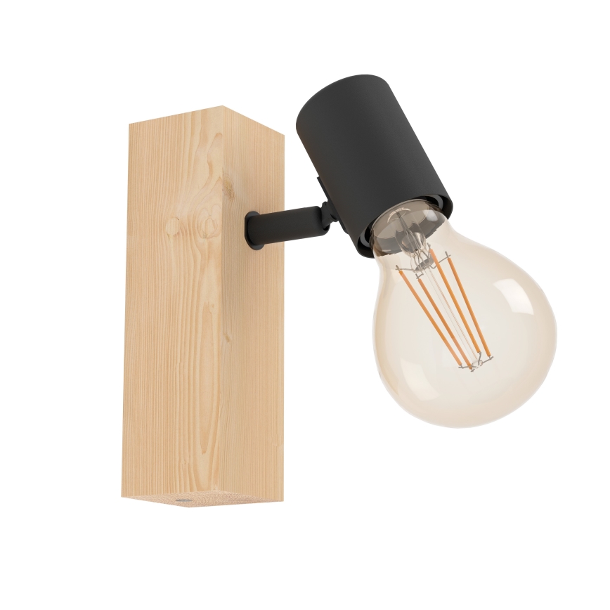 Eglo - Faretto da parete TOWNSHEND 1xE27/10W/230V - FSC certificato