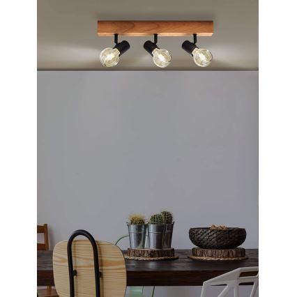 Eglo - Faretto TOWNSHEND 3xE27/60W/230V - FSC certificato