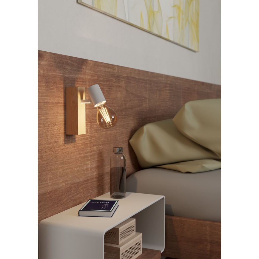 Eglo - Faretto da parete TOWNSHEND 1xE27/10W/230V - FSC certificato