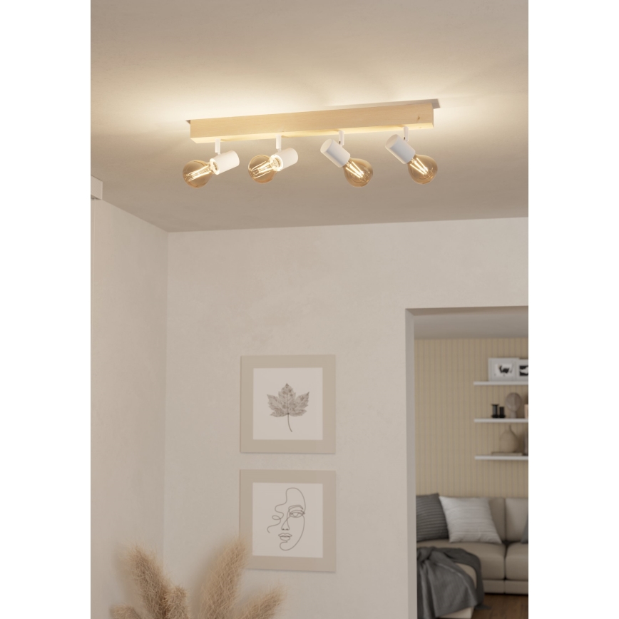 Eglo - Faretto TOWNSHEND 4xE27/60W/230V - FSC certificato