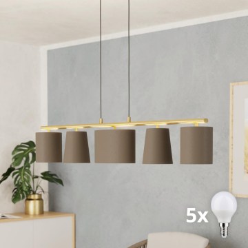 Eglo 99487 - LED-Pendelleuchte an Kabel ALMEIDA 5xE14/40W/230V