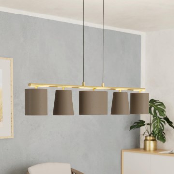 Eglo 99487 - Suspension sur câble ALMEIDA 5xE14/40W/230V