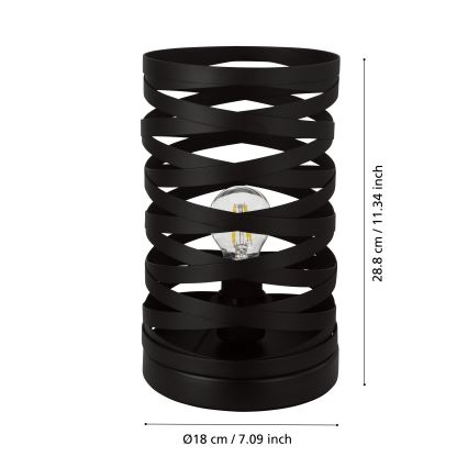Eglo - Lampada da tavolo 1xE27/40W/230V