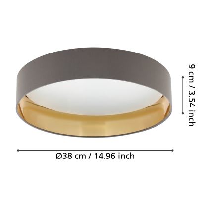 Eglo - Plafoniera LED LED/24W/230V