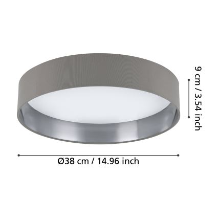 Eglo - Plafoniera LED LED/24W/230V