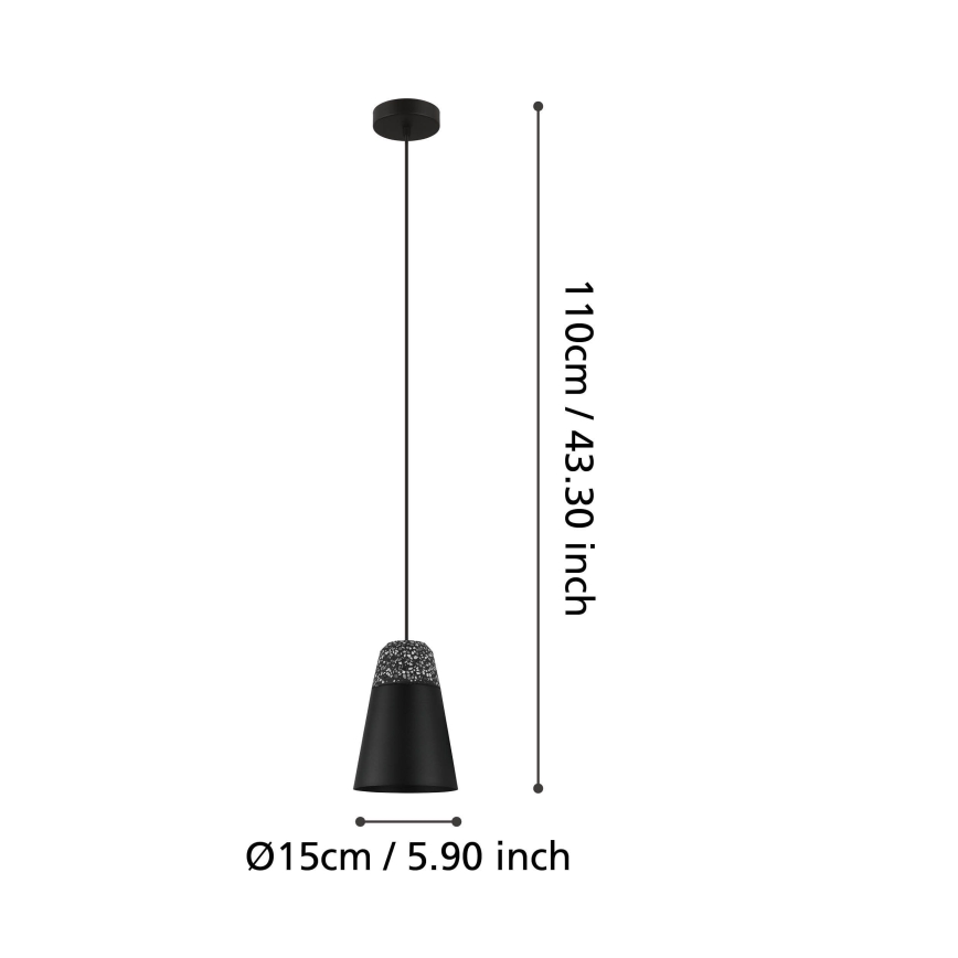 Eglo - Lampadario su corda 1xE27/40W/230V