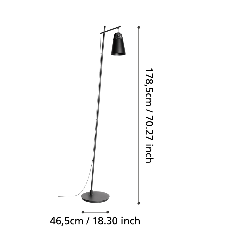 Eglo - Lampada da terra 1xE27/40W/230V
