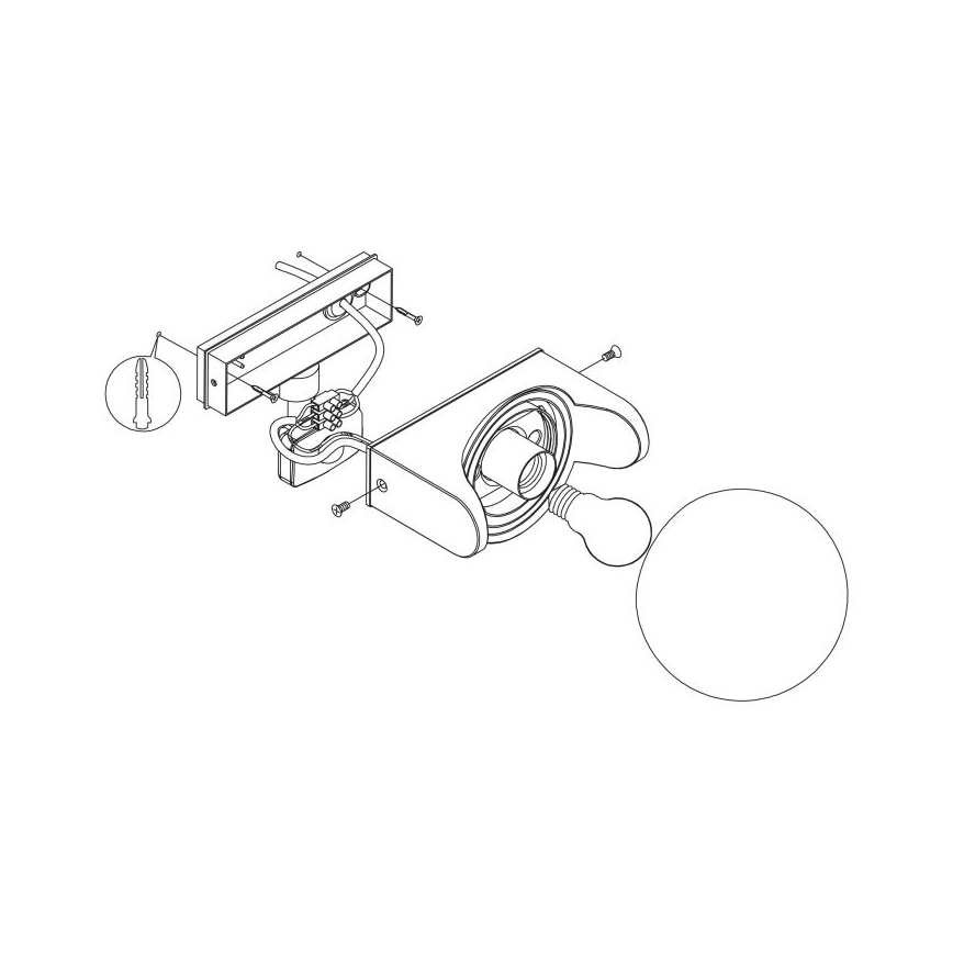 Eglo - Applique da esterno con sensore 1xE27/15W/230V IP44