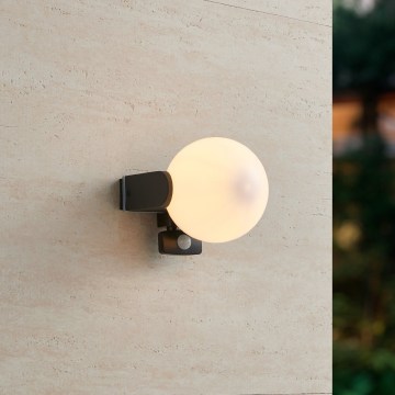 Eglo 99573 - Außenwandleuchte mit Sensor RUBIO 1xE27/15W/230V IP44
