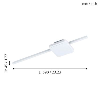 Eglo 99607 - LED-Deckenleuchte SARGINTO LED/6,3W/230V + LED/5,4W