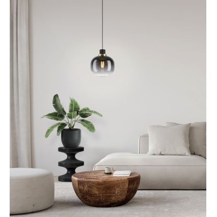 Eglo - Lampadario a sospensione con filo 1xE27/40W/230V grigio