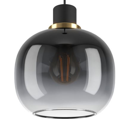 Eglo - Lampadario a sospensione con filo 1xE27/40W/230V grigio