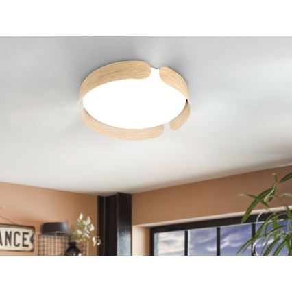 Eglo - LED-Deckenleuchte, 20 W, 230 V, Ø 37 cm, beige