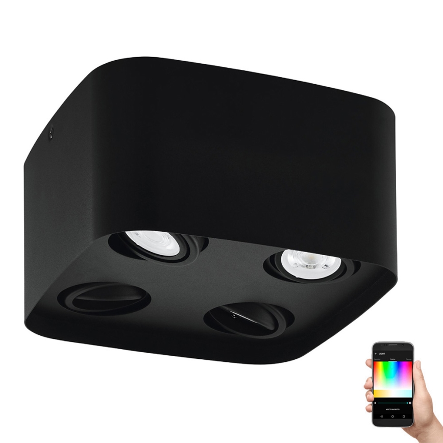 Eglo - Faretto LED RGBW Dimmerabile 4xGU10/5W/230V ZigBee