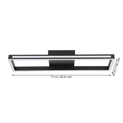 Eglo - Plafonnier à intensité variable LED/21W/230V 2700-6500K