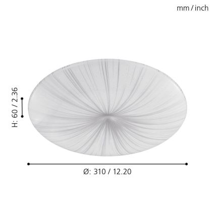 Eglo - Plafonnier LED/10W/230V
