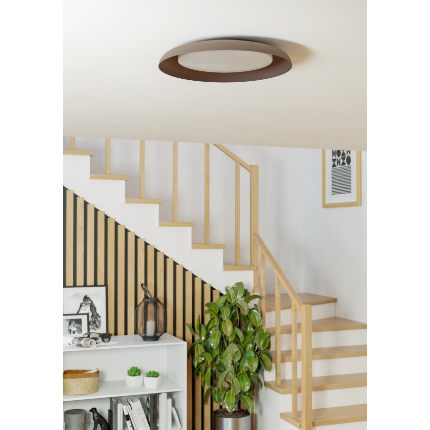 Eglo 99704 - LED-Deckenleuchte PENJAMO LED/17,1W/230V braun