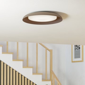 Eglo 99704 - Plafonnier LED PENJAMO, 17,1 W/230 V, marron