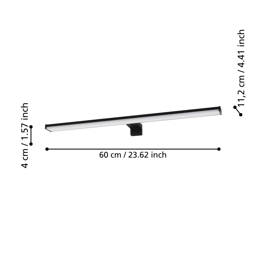 Eglo - Illuminazione a LED per specchi da bagno LED/11W/230V 4000K 60 cm IP44