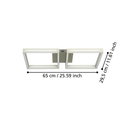 Eglo - LED-Deckenleuchte 2xLED/11,2W/230V mattchrom