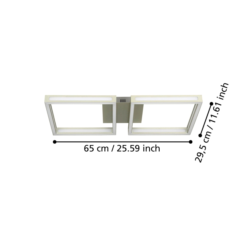 Eglo - plafonnier LED 2xLED/11,2W/230V chrome mat