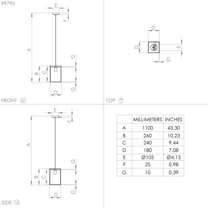 Eglo - Lampadario su corda 1xE27/40W/230V