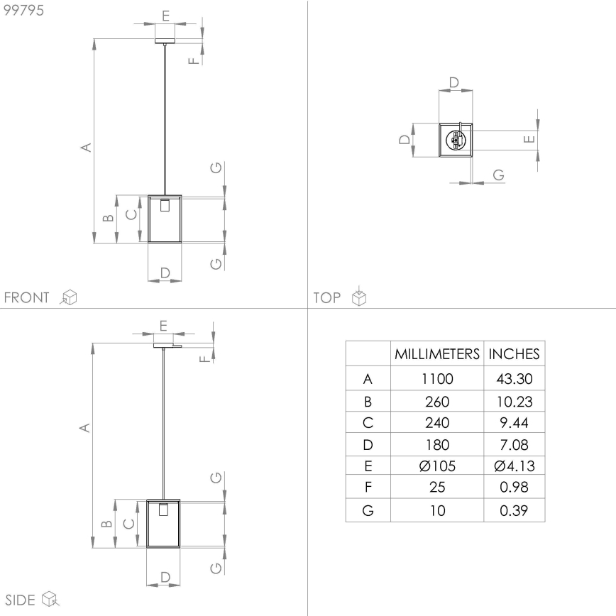 Eglo - Lampadario su corda 1xE27/40W/230V