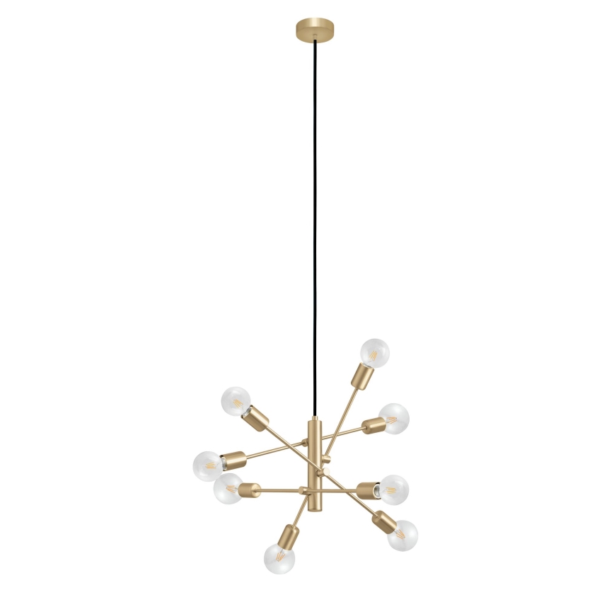 Eglo - Lampadario su corda 8xE27/40W/230V