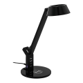 Eglo 99832 - Dimmbare LED-Tischlampe mit Touch-Bedienung und kabellosem Laden BANDERALO LED/4,8W/230V schwarz