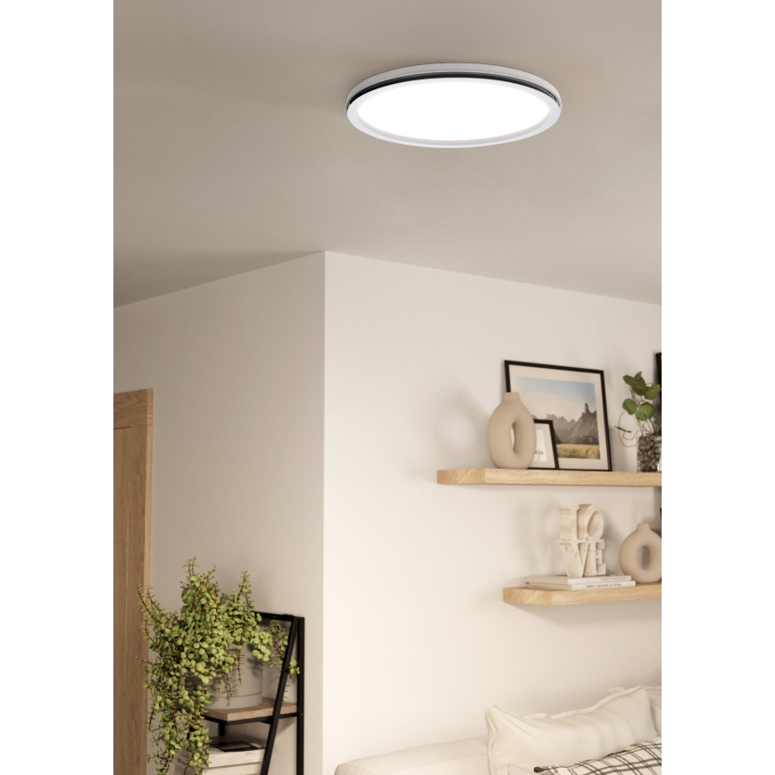 Eglo - Plafonnier LED RVBW à intensité variable LED/22W/230V 3000-6500K + télécommande