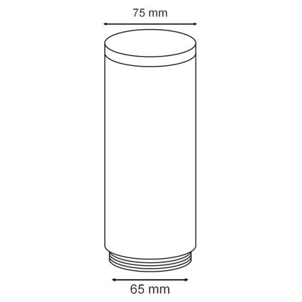 Eglo - Abat-jour de rechange pour éclairage extérieur HELSINKI d. 7,5 cm