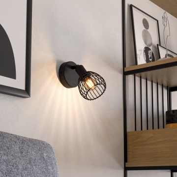 Eglo - Applique 1xE14/40W/230V nero