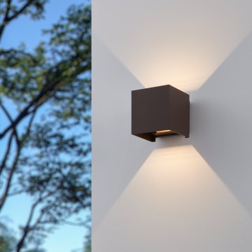 Eglo - Applique a LED da esterno 2xLED/2,8W/230V IP54 marrone