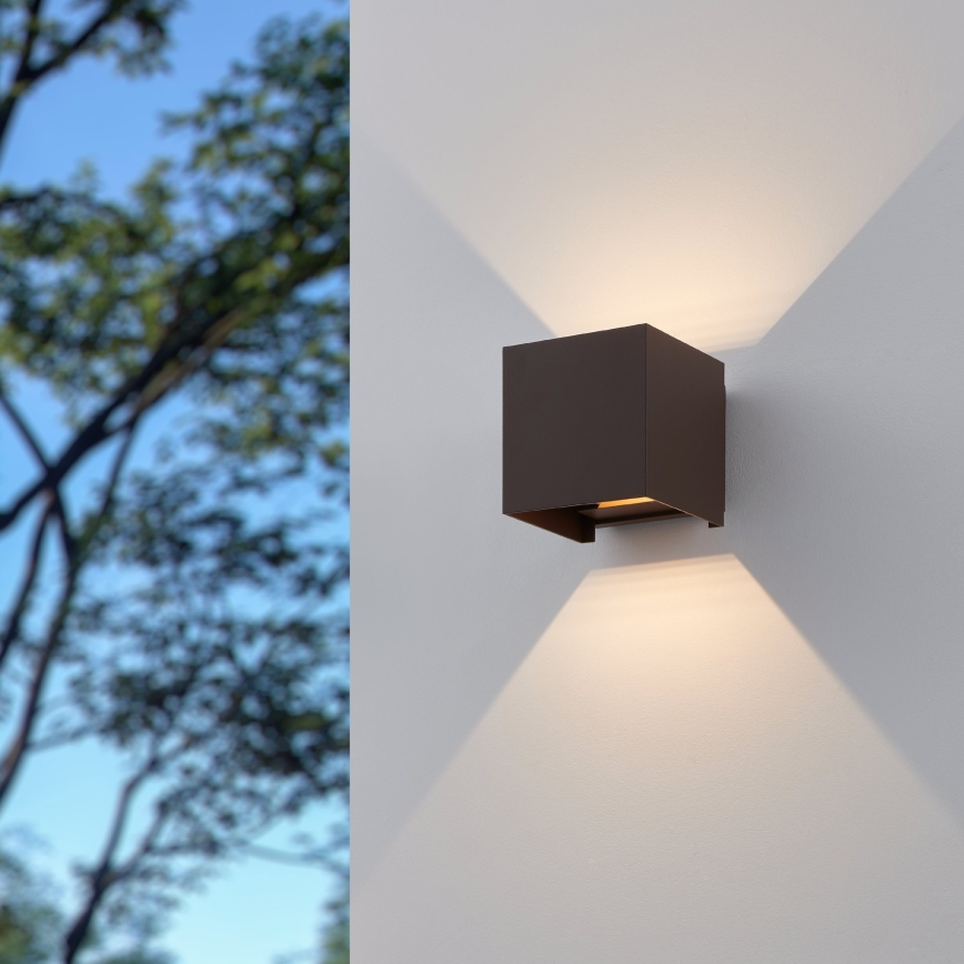 Eglo - Applique a LED da esterno 2xLED/2,8W/230V IP54 marrone